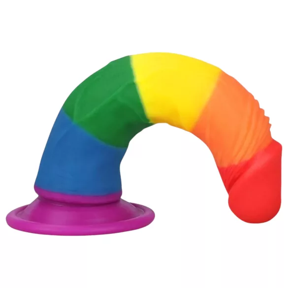 Lovetoy Prider - realistiškas dildo - 19 cm - vaivorykštinis