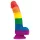 Lovetoy Prider - realistiškas silikoninis dildo - 19 cm - vaivorykštinis