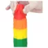 Lovetoy Prider - realistiškas silikoninis dildo - 19 cm - vaivorykštinis