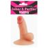 Lovetoy - mini dildo su siurbtuku - laikiklis telefonui - kūno spalvos