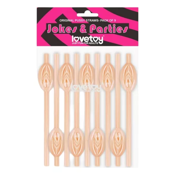 Lovetoy - šiaudelis su vulva - natūralios spalvos