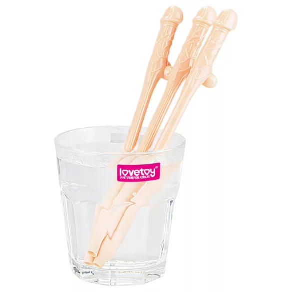 Lovetoy - realistiškas penio šiaudelis - natūralios spalvos