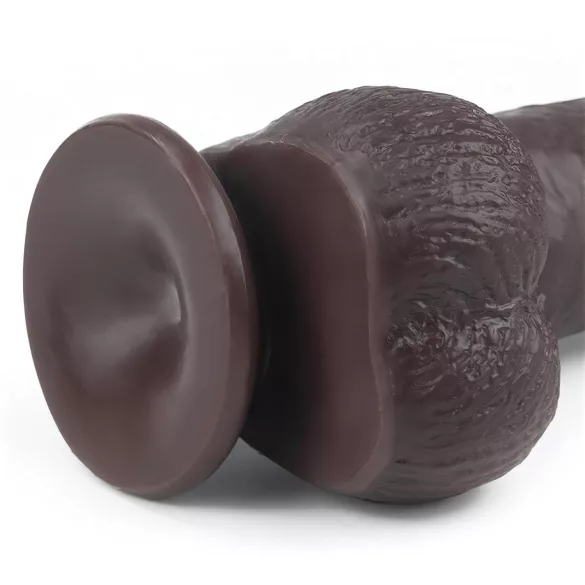 Lovetoy - dvigubo sluoksnio dildo - 23 cm - rudas