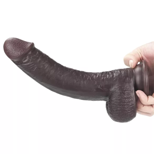 Lovetoy - dvigubo sluoksnio dildo - 23 cm - rudas