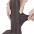 Lovetoy - dvigubo sluoksnio dildo - 23 cm - rudas