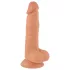 Mr. Rude - realistiškas dildo su siurbtuku - 19 cm natūralios spalvos