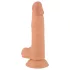Mr. Rude - realistiškas dildo su siurbtuku - 19 cm natūralios spalvos