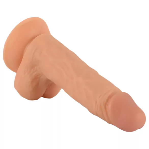 Mr. Rude - realistiškas dildo su siurbtuku - 19 cm natūralios spalvos