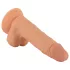 Mr. Rude - realistiškas dildo su siurbtuku - 19 cm natūralios spalvos