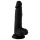 Mr. Rude - realistiškas dildo su sėklidėmis ir siurbtuku - 19 cm juodas