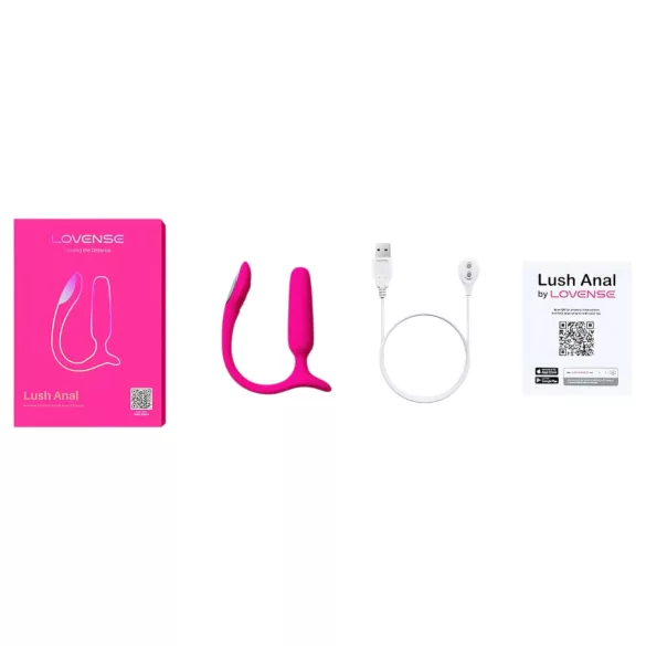 Lovense - analinis vibratorius - išmanus valdymas - rožinis