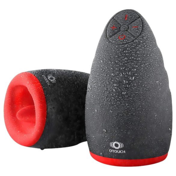 OTOUCH Chiven 2 - vibruojantis burnos masturbatorius - įkraunamas - juodas