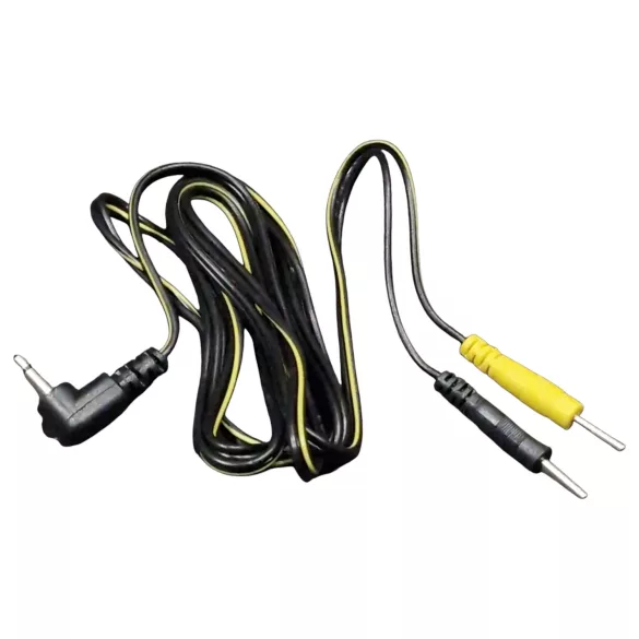 DG-LAB - elektrodų laidas nuo 2,5 mm lizdo iki 2 mm kaiščių (juodas)
