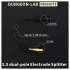 DG-LAB - elektrodų skirstytuvas iš 2,5 mm lizdo į 2 mm (juodas)