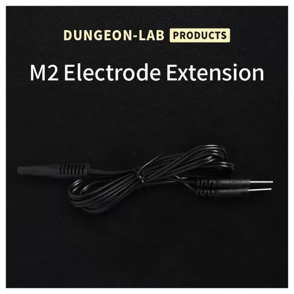 DG-LAB - 2 mm elektrodų ilginimo ir skirstymo kabelis (juodas)