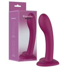   Passion Play - skystos silikoninės medžiagos dildo (violetinis)