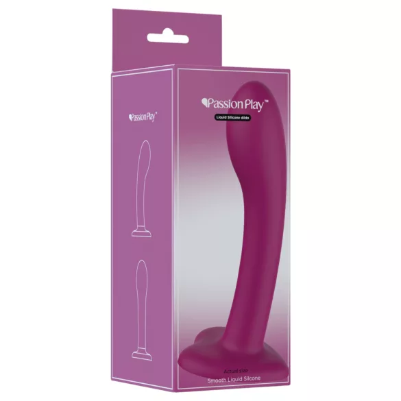 Passion Play - skystos silikoninės medžiagos dildo (violetinis)