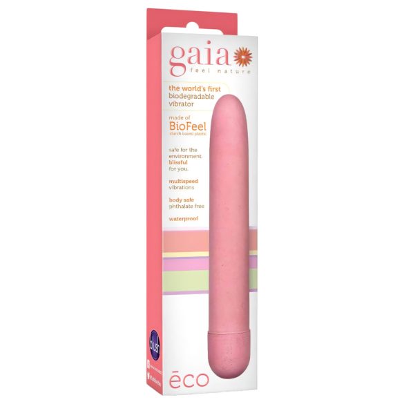 Gaia Eco L - ekologiškas lazdinis vibratorius (rožinis) - didelis