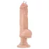 Blush Bad Boy - vibratorius su auskarais - 33 cm - kūno spalvos