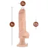Blush Bad Boy - vibratorius su auskarais - 33 cm - kūno spalvos