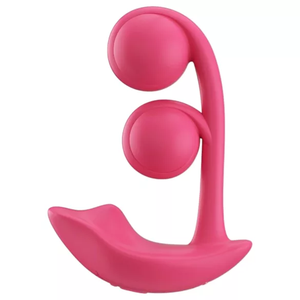 Honey Play Box Melody - vibratorius su rutuliukais, 2in1, raudonas