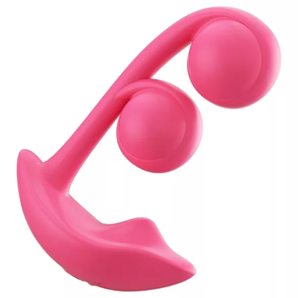 Honey Play Box Melody - vibratorius su rutuliukais, 2in1, raudonas