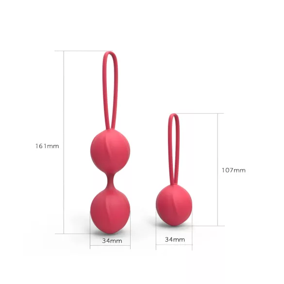 Cotoxo Cherry - geiša kamuoliukų rinkinys 2 vnt - raudona