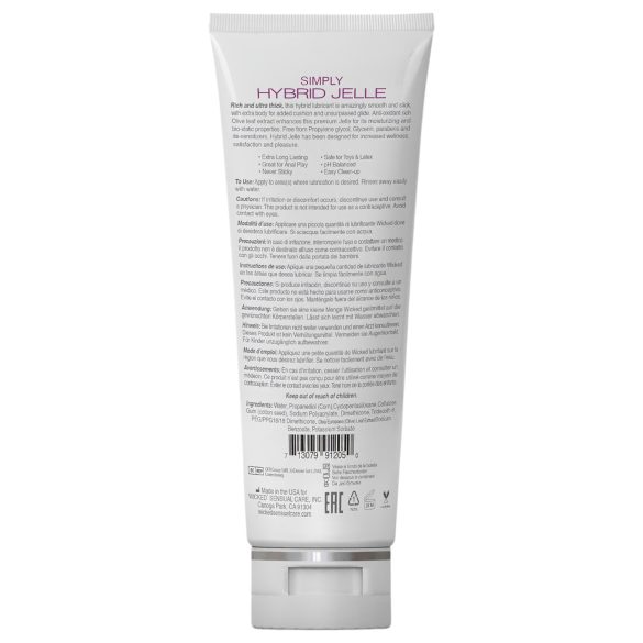 Wicked Simply Hybrid Jelle - intymus lubrikantas - hibridinis pagrindas - 120ml