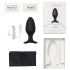 LOVENSE Hush 2 L - pakraunamas mažas analinis vibratorius (57mm) - juodas