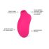 LELO Sona 2 - klitorio stimuliatorius su bangomis - vyšninės spalvos