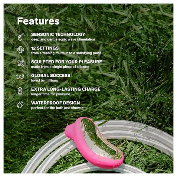 LELO Sona 2 - klitorio stimuliatorius su bangomis - vyšninės spalvos