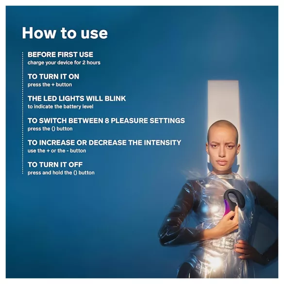 LELO Enigma - G taško vibratorius 2in1 - įkraunamas, atsparus vandeniui, juodas