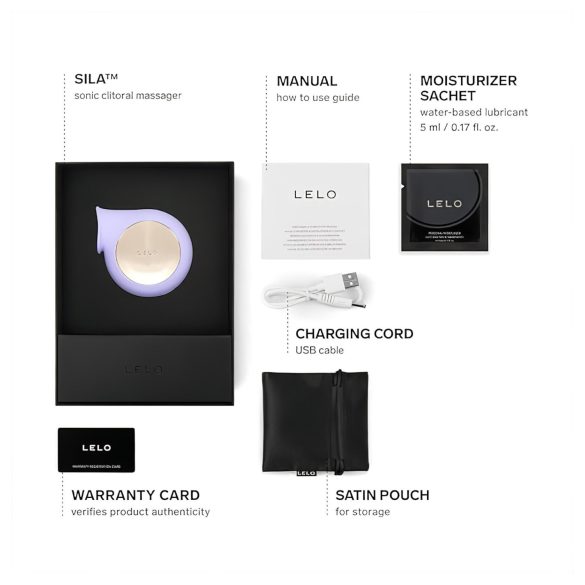 LELO Sila - klitorio stimuliatorius su bangomis - atsparus vandeniui