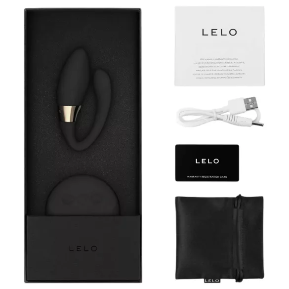 LELO Tiani Duo - poros vibratorius - silikonas - juodas