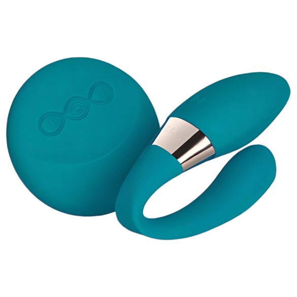 LELO Tiani Duo - mėlynas silikoninis porinis vibratorius