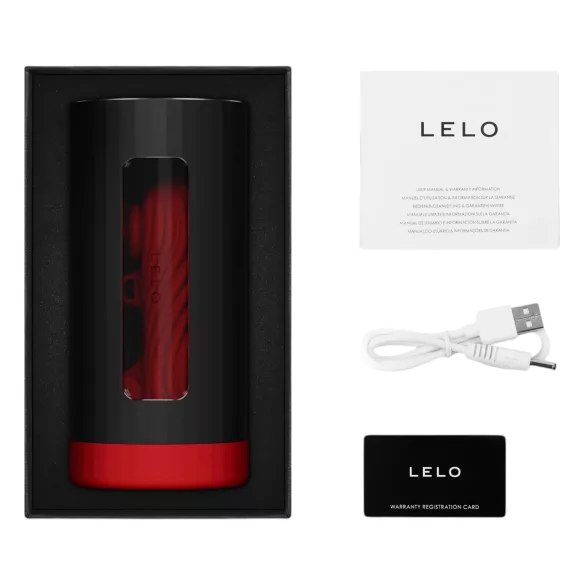 LELO F1s V3 XL - interaktyvus masturbatorius - raudonas