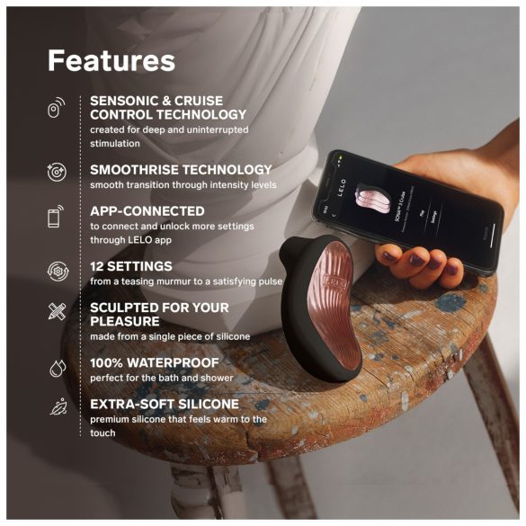 LELO Sona 3 Cruise - klitorio stimuliatorius su bangomis - juodas