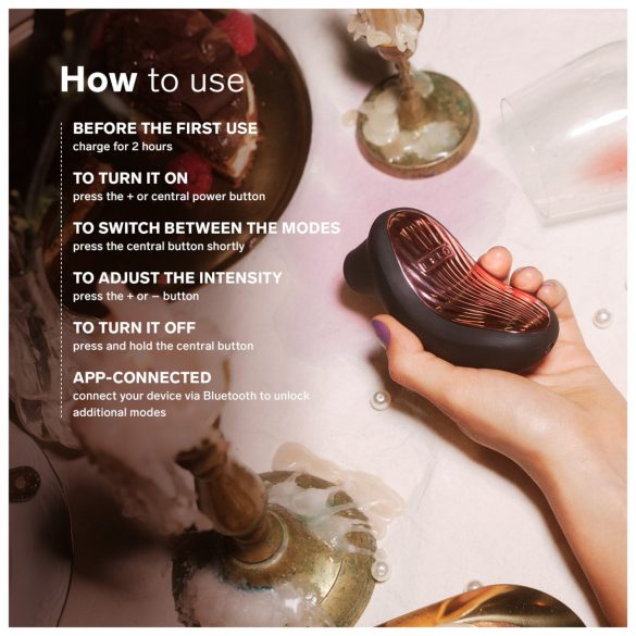 LELO Sona 3 Cruise - klitorio stimuliatorius su bangomis - juodas