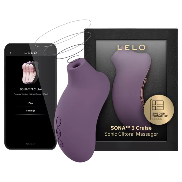 LELO Sona 3 Cruise - klitorinis masažuoklis su bangomis - violetinis