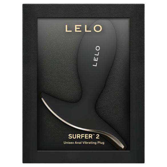 LELO Surfer - išmanus vibruojantis analinis kaištis (juodas)