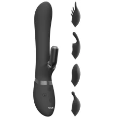   Vive Chou - 4 in 1 klitorio rankenėlės vibratorius (juodas)