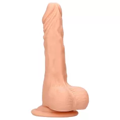   RealRock Dong 7 - realistiškas dildo su sėklidėmis 17cm - kūno spalvos