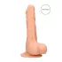 RealRock Dong 7 - realistiškas dildo su sėklidėmis 17cm - kūno spalvos