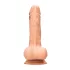 RealRock Dong 7 - realistiškas dildo su sėklidėmis 17cm - kūno spalvos