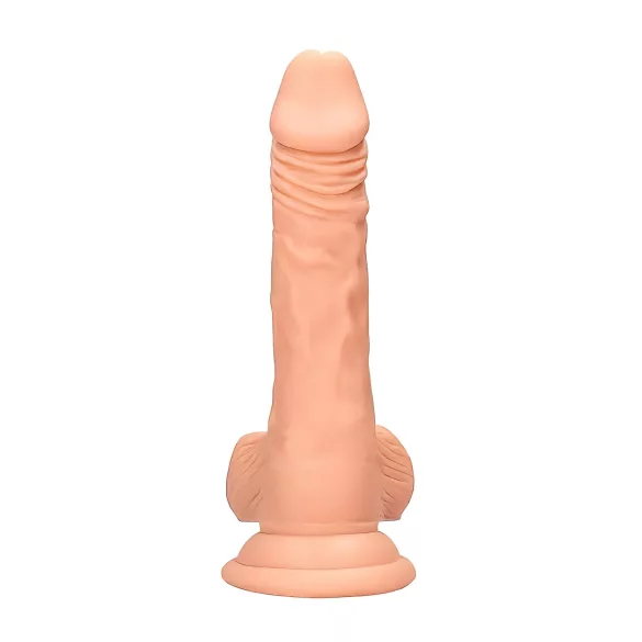RealRock Dong 7 - realistiškas dildo su sėklidėmis 17cm - kūno spalvos