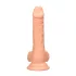 RealRock Dong 7 - realistiškas dildo su sėklidėmis 17cm - kūno spalvos