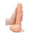 RealRock - dildo su sėklidėmis - realistiškas 20cm - kūno spalvos
