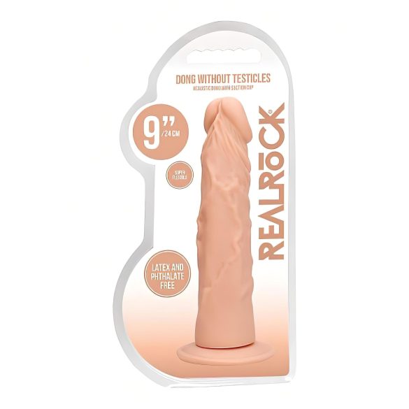 RealRock Dong 9 - realistiškas dildo - 23 cm - kūno spalvos