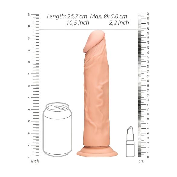 RealRock - realistiškas dildo - 25 cm - kūno spalvos