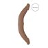 RealRock Dvigubas Dildo 14 - Dvigubas Falo imitatorius (36cm) - tamsiai natūralus